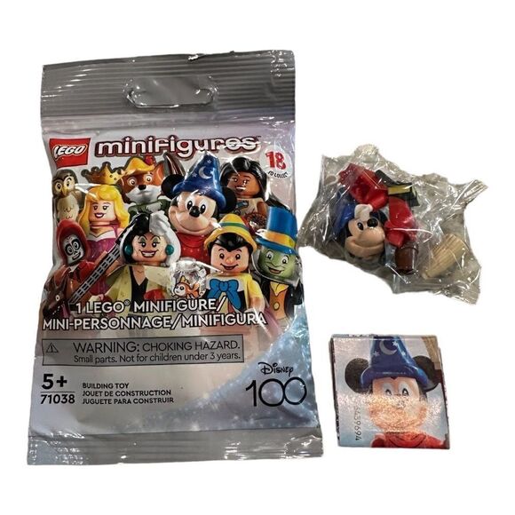 LEGO Sorcerer’s Apprentice MICKEY MOUSE DISNEY 100th Mini-figure 71038 - Picture 3 of 9
